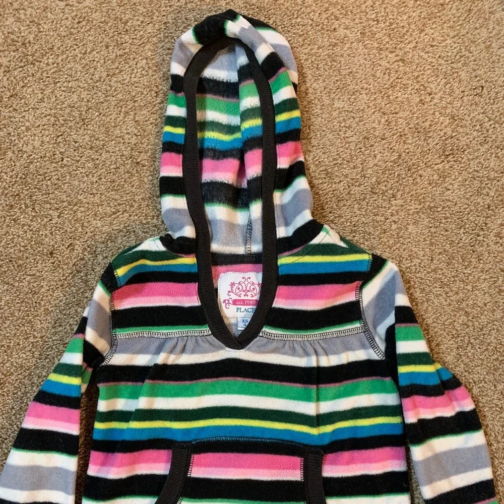 Children's Place striped hooded sweatshirt 4T